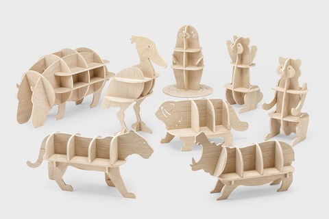 動物モチーフとしたオーダーカット家具