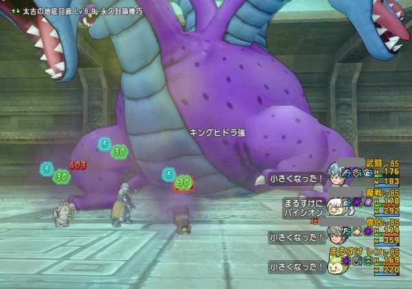 キングヒドラ強をどうぐ使いや戦士 レンジャー入りなど色々な構成で倒してみました 昔のまんまる堂 移転しました