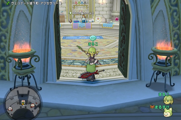 ヴェリナード城にルーラしてリーネ合成屋に行く時 左から行ったほうが早く着く 昔のまんまる堂 移転しました