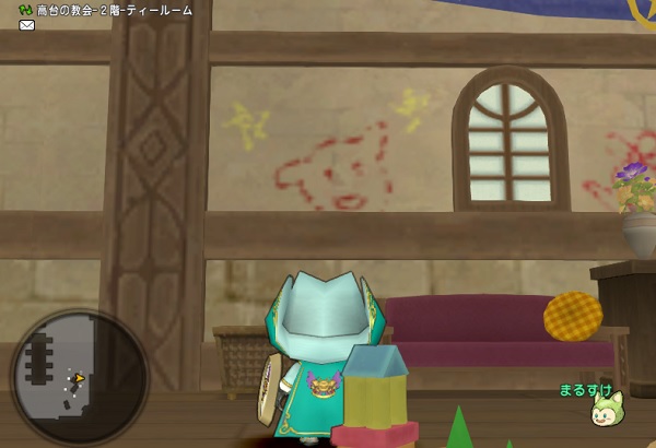 セレドの町の教会に星のカービィの落書きがありました 昔のまんまる堂 移転しました