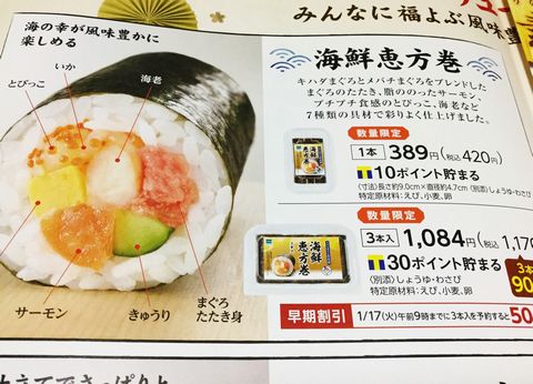 巻き ファミマ 恵方