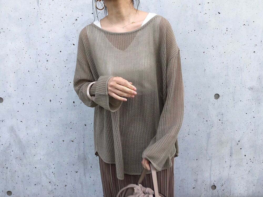 mkr様 GUの「メッシュセーター」の使用感レビュー！ほどよい肌見せが