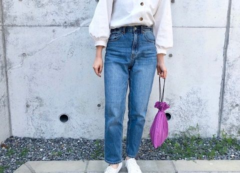 かず ページ GU公式 | スリムテーパードアンクルジーンズ(丈標準65～69cm)