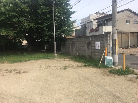 新在家西広場フェンス設置工事_190618_0021