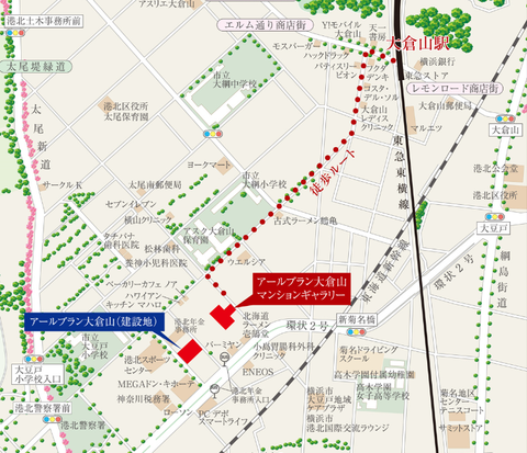 大倉山 地図