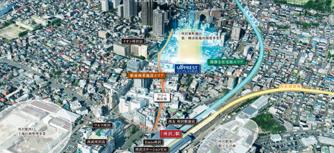 所沢　空から