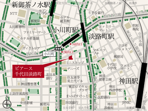 ピアース　地図