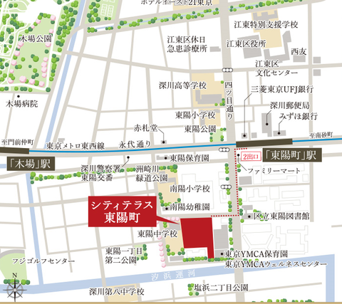 東陽町　地図