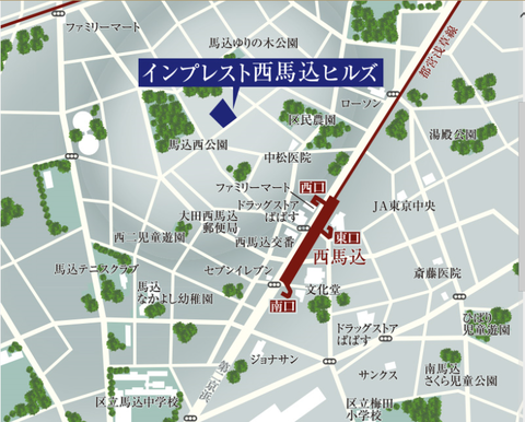 西馬込 地図