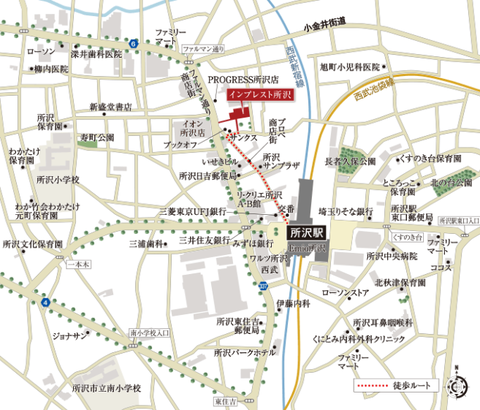 所沢　地図