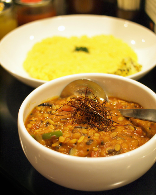 三種の豆と野菜のカレー