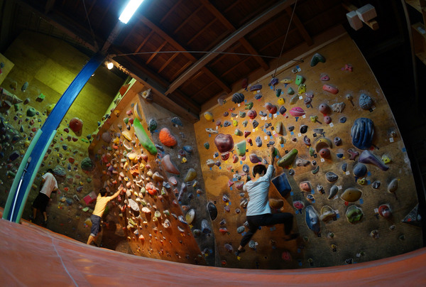 Climbing At Wall