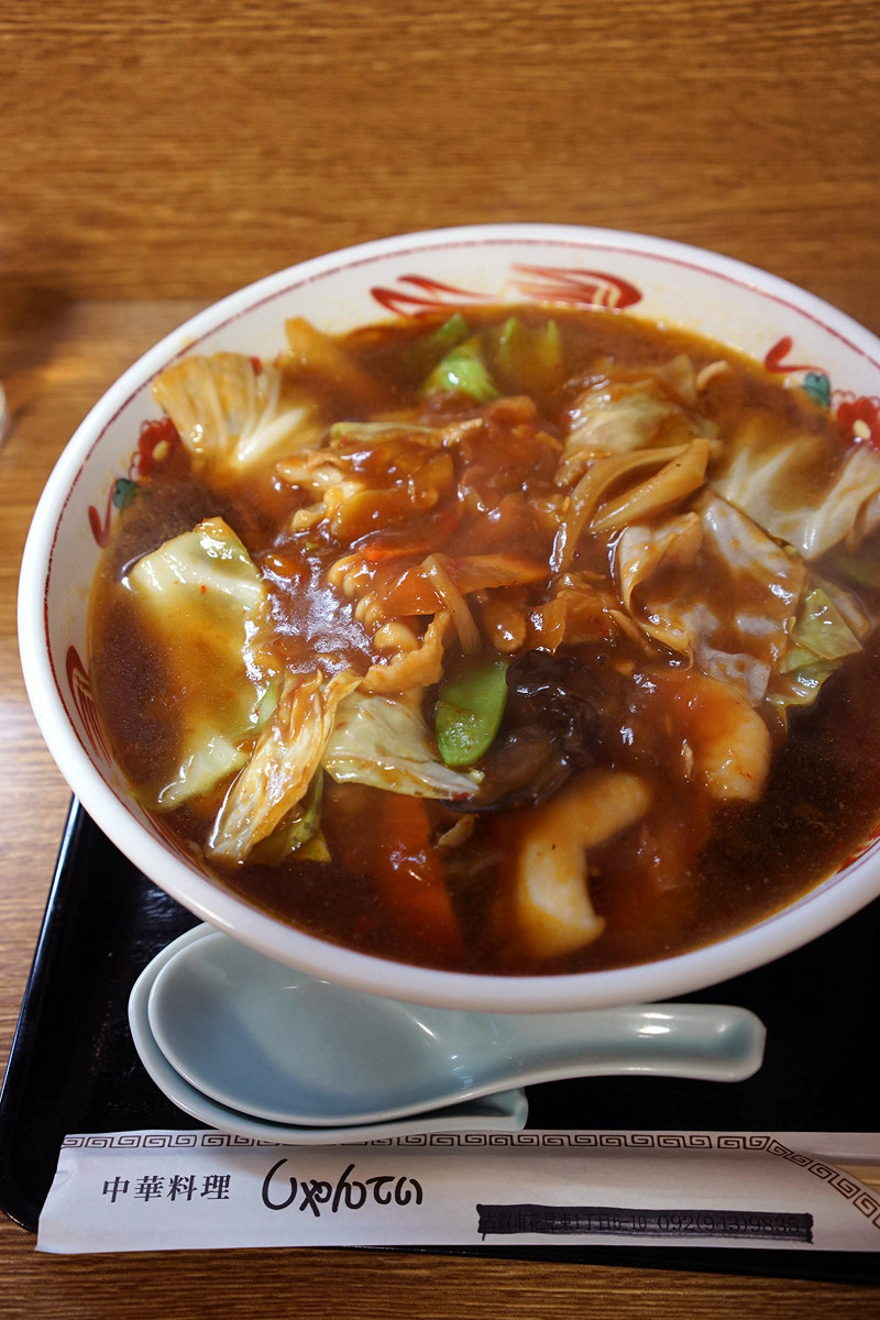 万太郎 Net 東区蒲田 中華料理 香亭 で 辣醤湯麺 からの 海老チリ で満腹