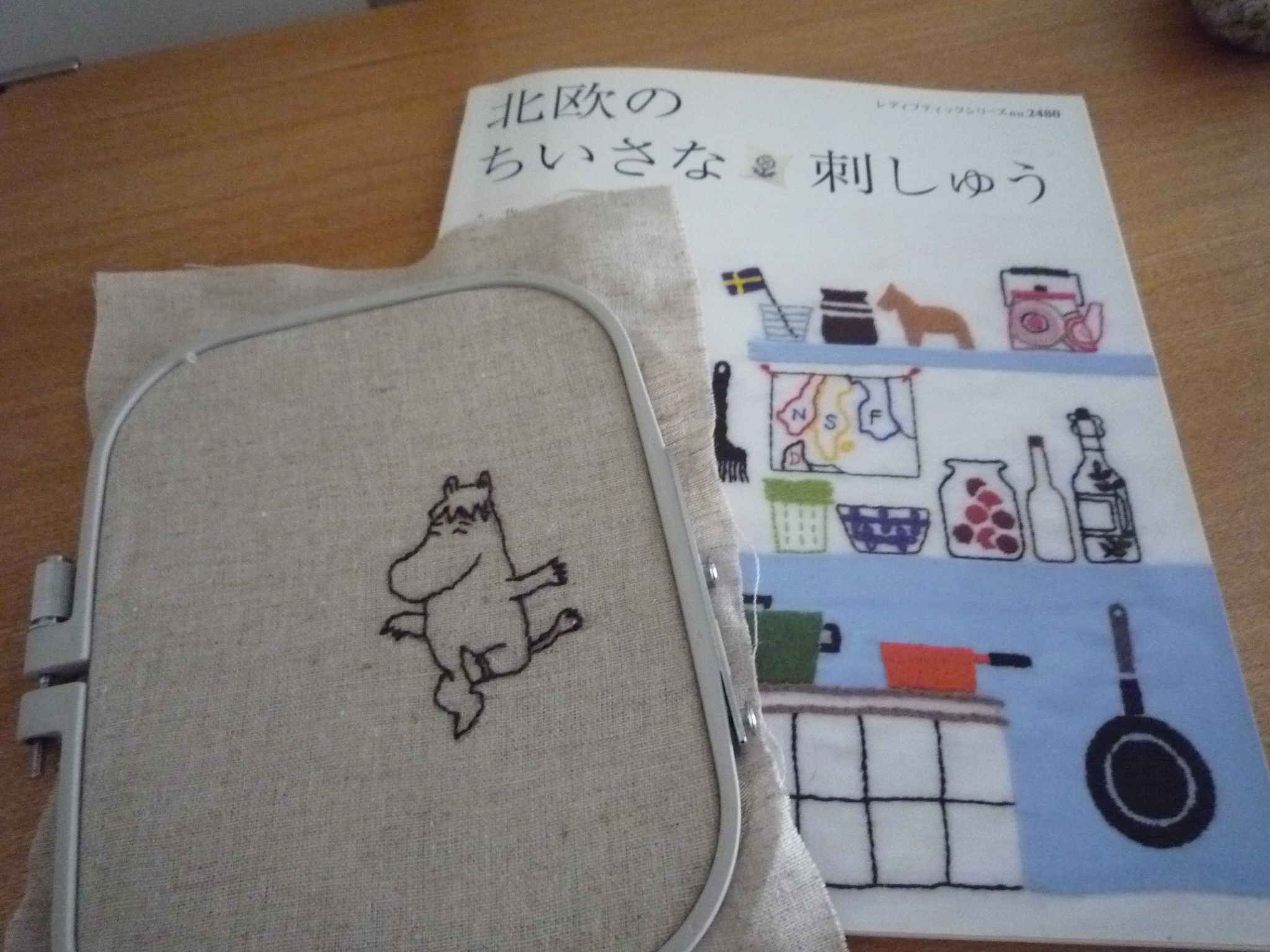 スノークのおじょうさんの刺しゅう おかえり 三人の巣づくり日記