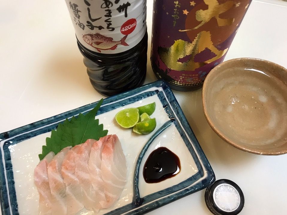 梳き引きとイシガキダイの炙り 魚喰い
