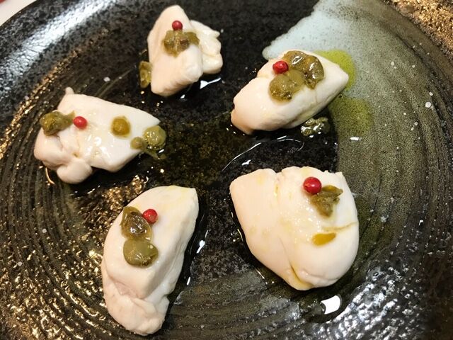 ド派手な魚と白子でイタリアン 魚喰い