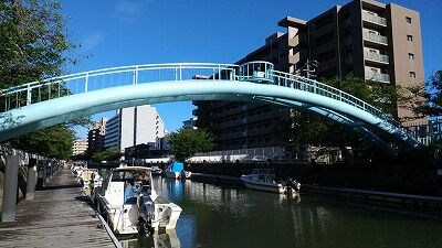 堀川水管橋農人町側