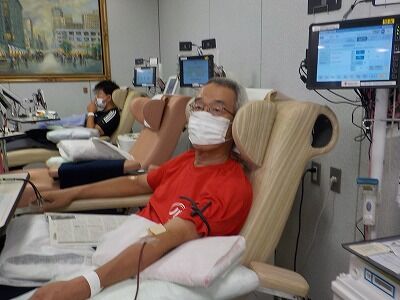 献血風景