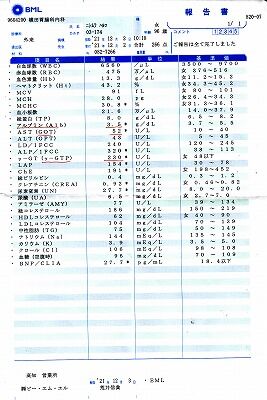 春子血液検査12月2日2021年_NEW
