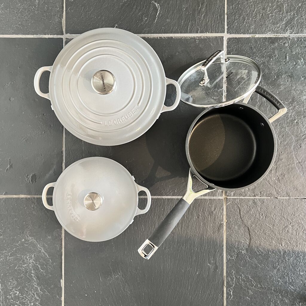 ルクルーゼ LE CREUSET ココットロンド ミストグレー 24cm ル