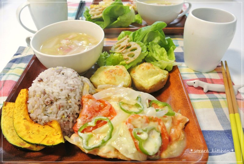 鶏胸肉がメインの献立 そらのおうちカフェごはん