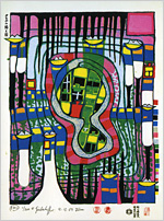 フンデルトヴァッサー絵画 フリーデンスライヒ・フンデルトヴァッサーについて : By The Thames