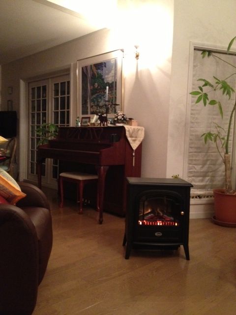 暖炉型ファンヒーターの動画を撮りました 旅する惑星