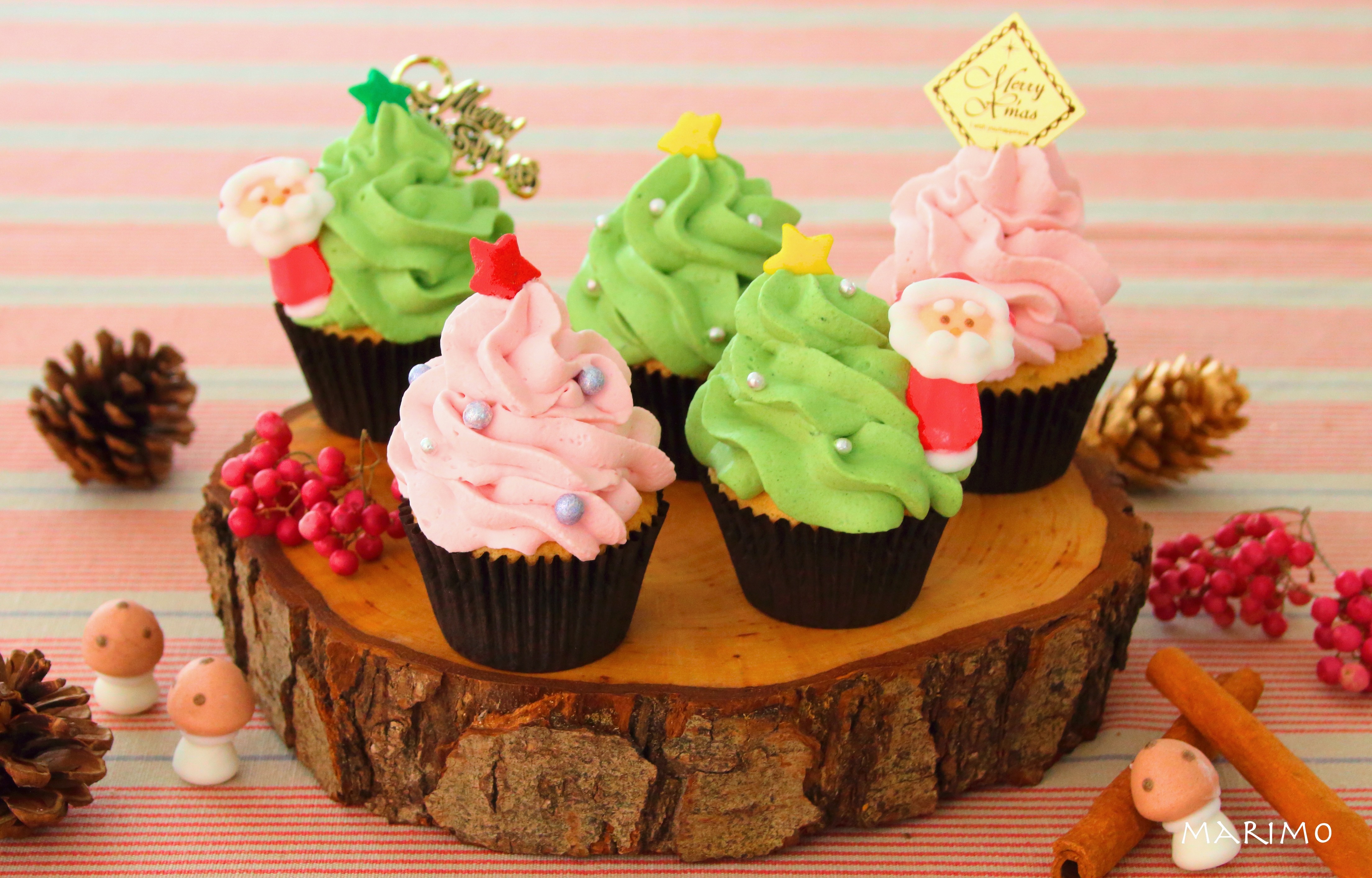 レシピ 簡単 可愛い クリスマスツリーのカップケーキ Marimo Cafe 可愛くて美味しいお菓子レシピ Powered By ライブドアブログ