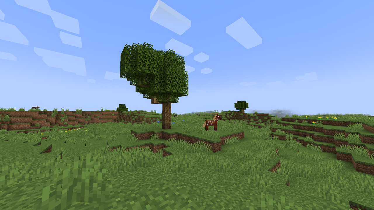 山岳地帯に馬小屋を作る マリスのminecraft