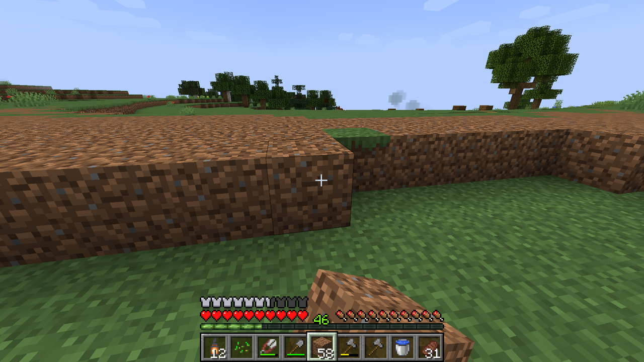 白樺の森を整地 マリスのminecraft
