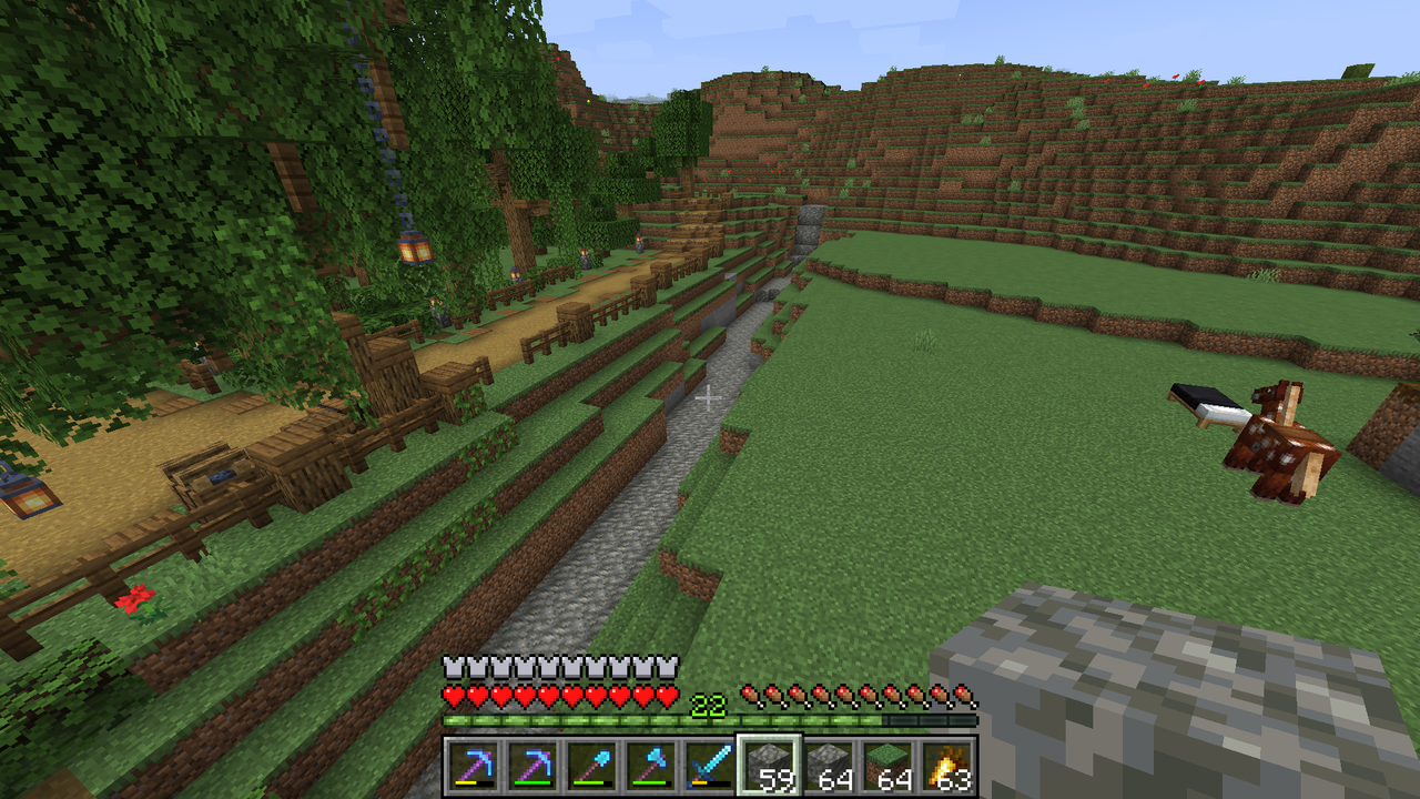 拠点の前に自然な川を作る マリスのminecraft
