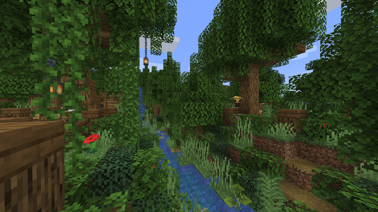 拠点の前に自然な川を作る マリスのminecraft