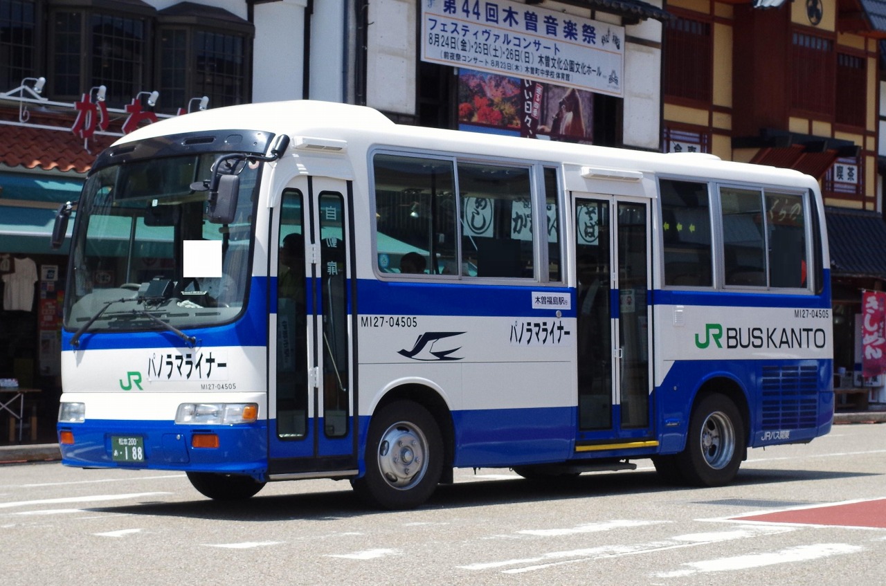 日野 リエッセ ジェイアールバス関東ｍ127 04504 松本200あ188 近江発 まりーんの道が続く限り