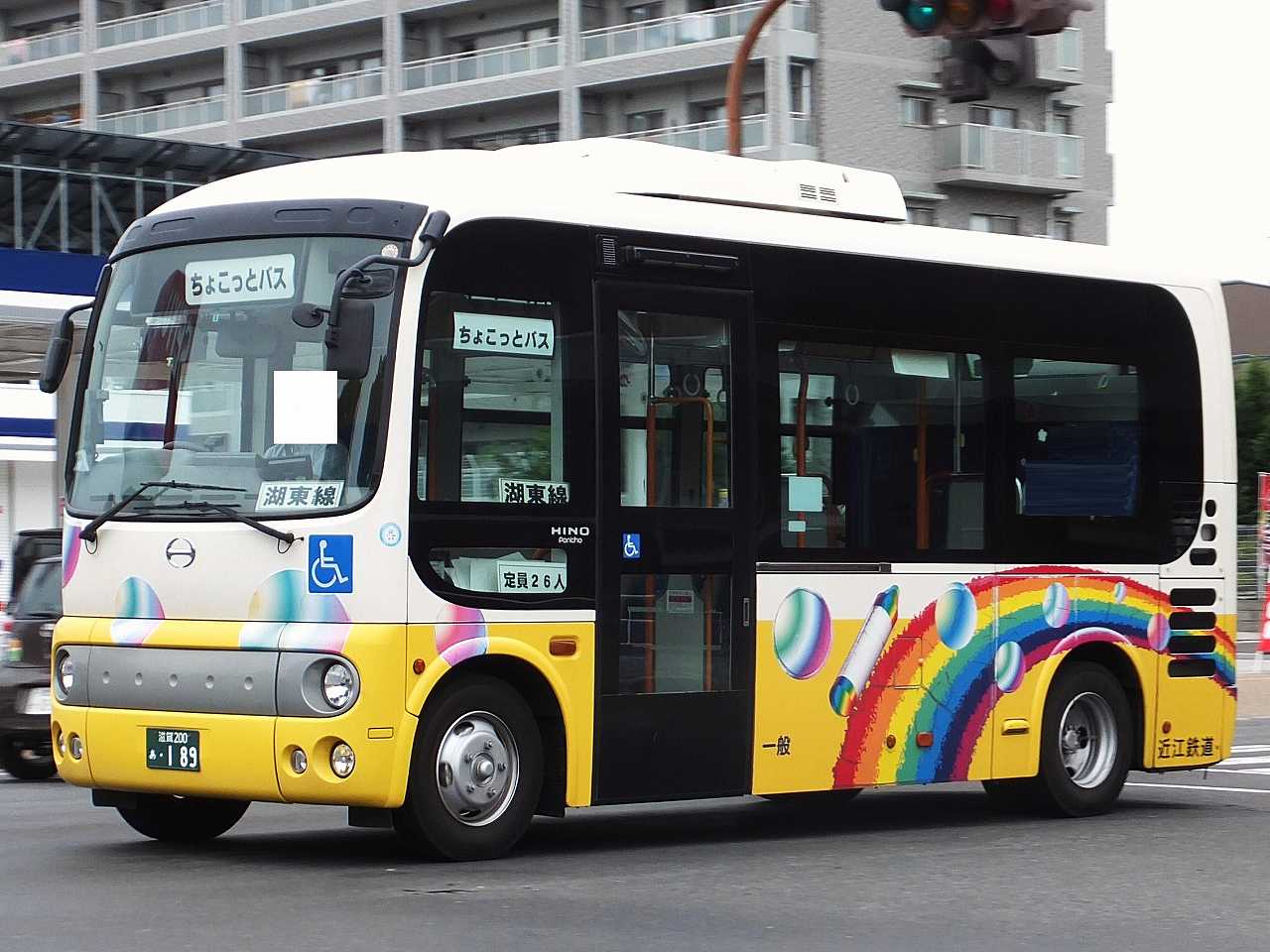 日野・2代目ポンチョ(湖国バス→近江鉄道・滋賀200あ186/滋賀200あ189