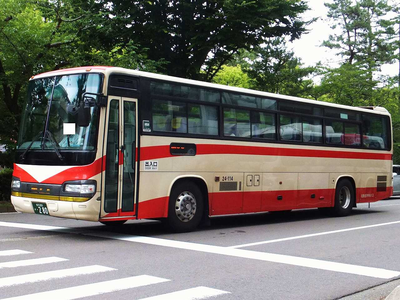 日野・セレガR(北鉄金沢中央バス21-002・金沢200か121/24-114