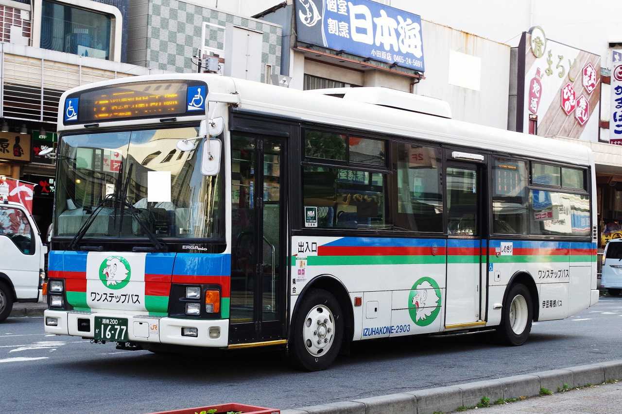 いすゞ・エルガミオ(伊豆箱根バス2903・湘南200か1677) : 近江発､ま