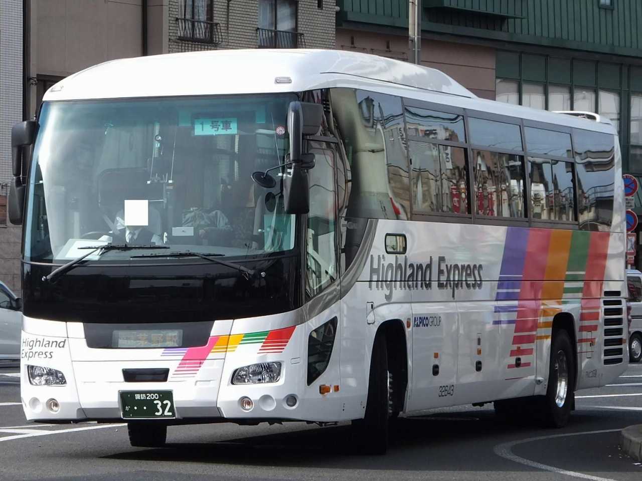 いすゞ・ガーラRU系(アルピコ交通・諏訪200か32) : 近江発､まりーんの