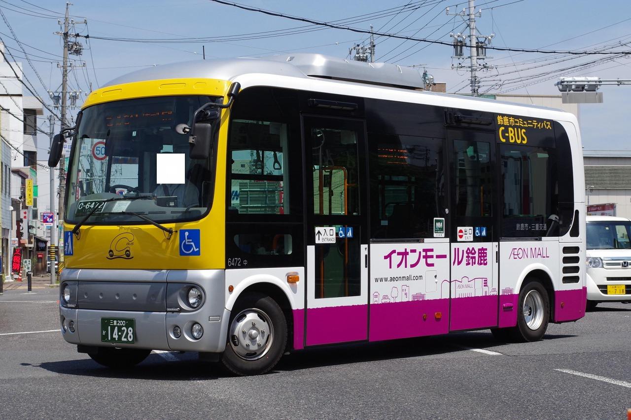 日野・2代目ポンチョ(三重交通6472・三重200か1428) : 近江発､まりーん