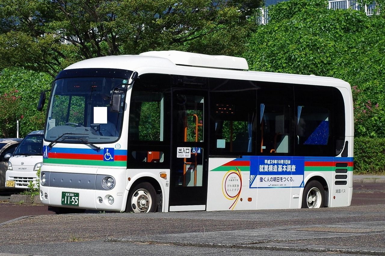 日野・2代目ポンチョ(湖国バス・滋賀200か1154/滋賀200か1155) : 近江