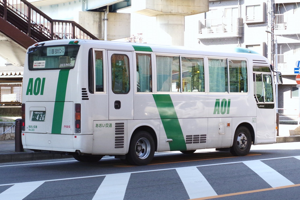 日野 リエッセ あおい交通223 尾張小牧0か426 近江発 まりーんの道が続く限り 日野 リエッセ あおい交通223 尾張小牧0か426 近江発 まりーんの道が続く限り