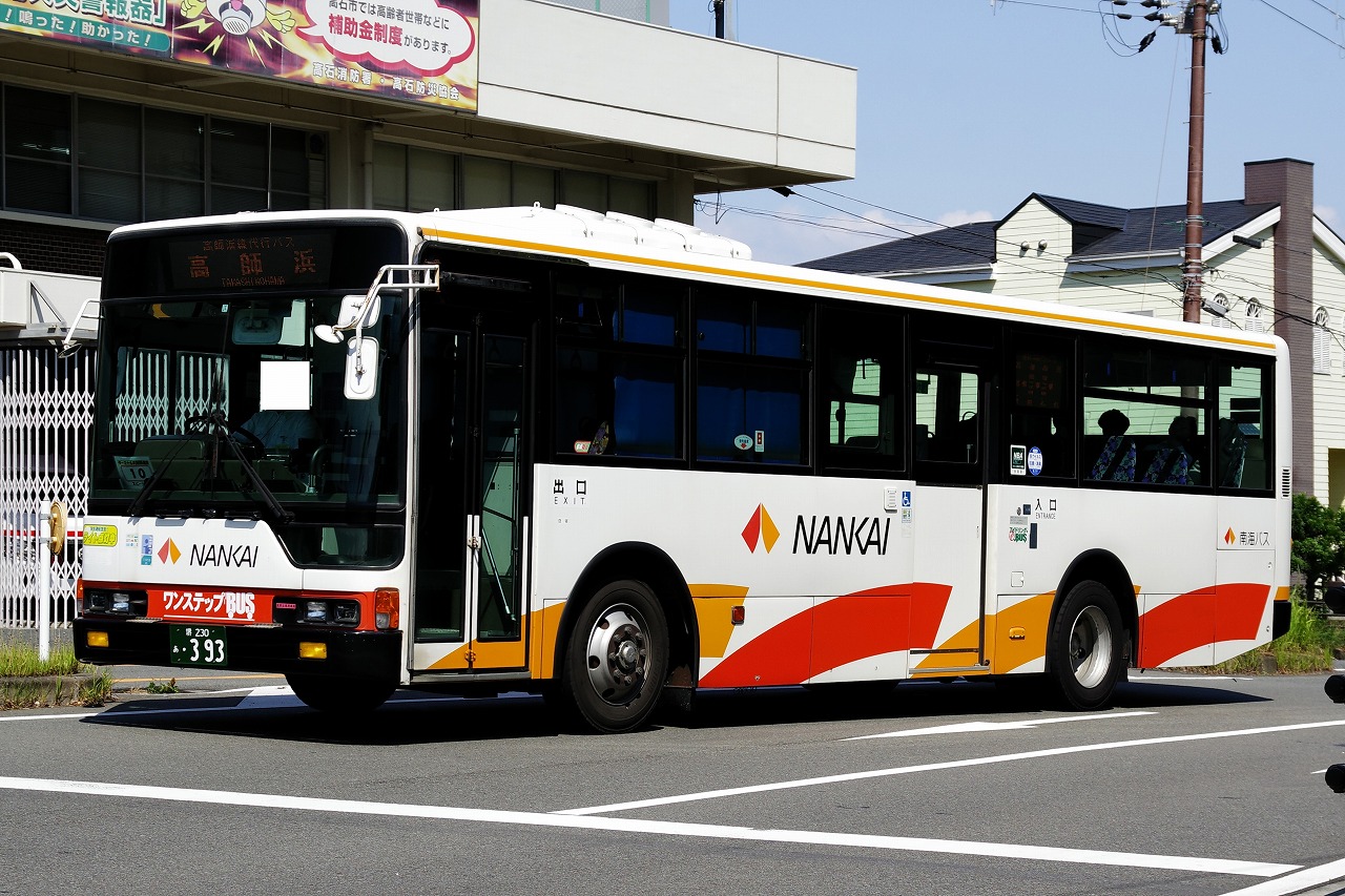 三菱ふそう・2代目エアロスター（南海バス・堺230あ393） : 近江発､ま