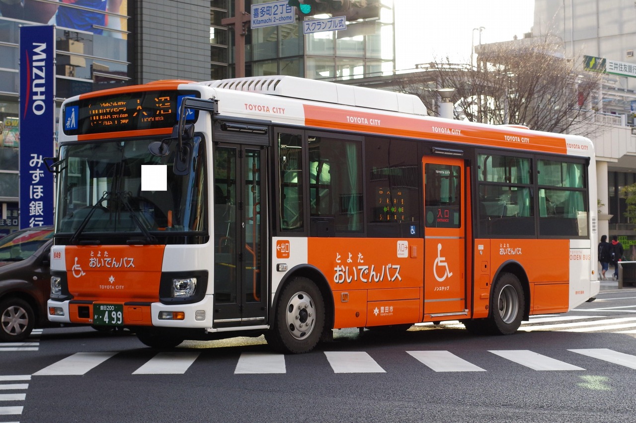 日野・レインボーKR290系(豊栄交通849・豊田200か499) : 近江発