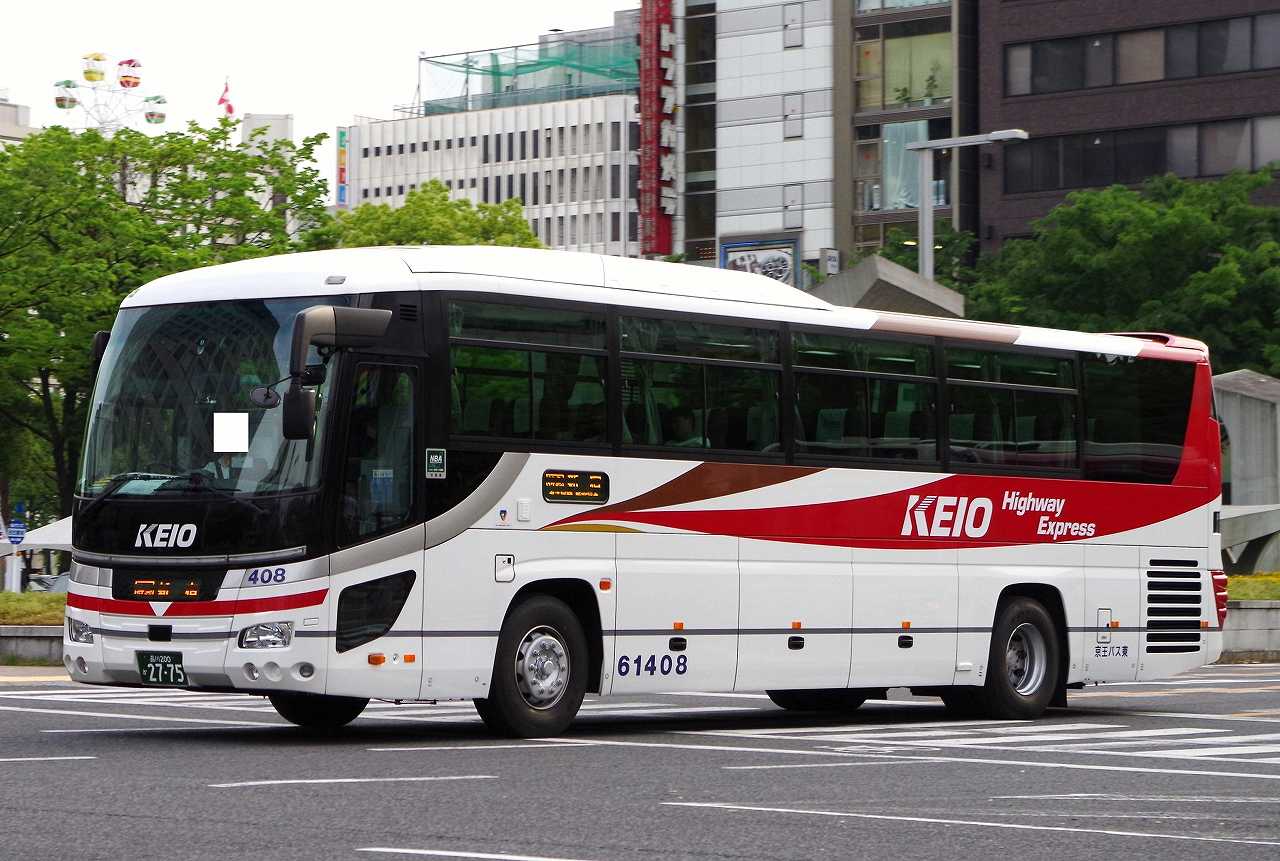 ピスパレ 日野・2代目セレガ(京王バス東61408・品川200か2775) : 近江発