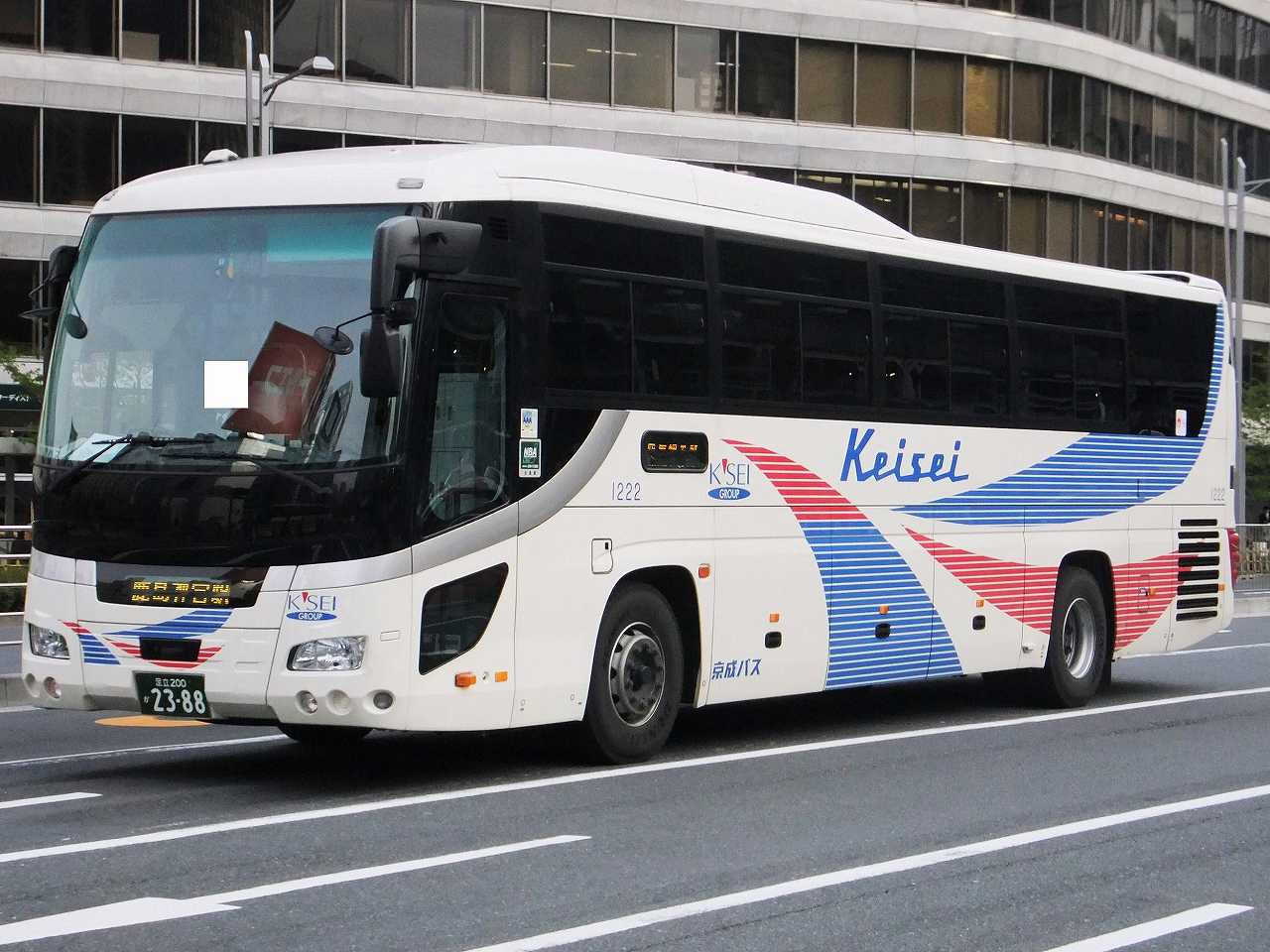 いすゞ・ガーラRU系(京成バス1222・足立200か2388) : 近江発､まりーん