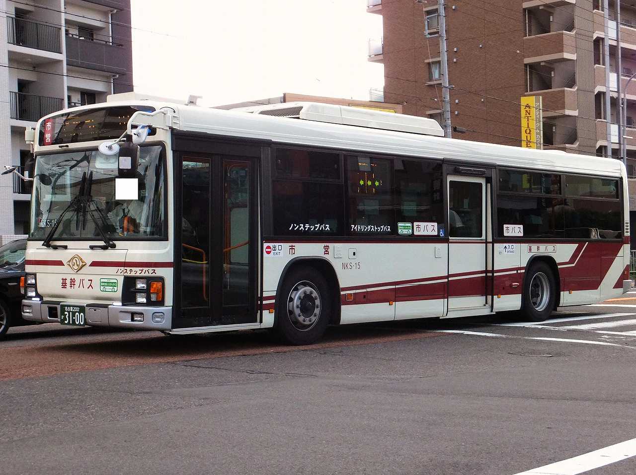 いすゞ・エルガ(名古屋市交通局NKS-15・名古屋200か3100) : 近江発､ま