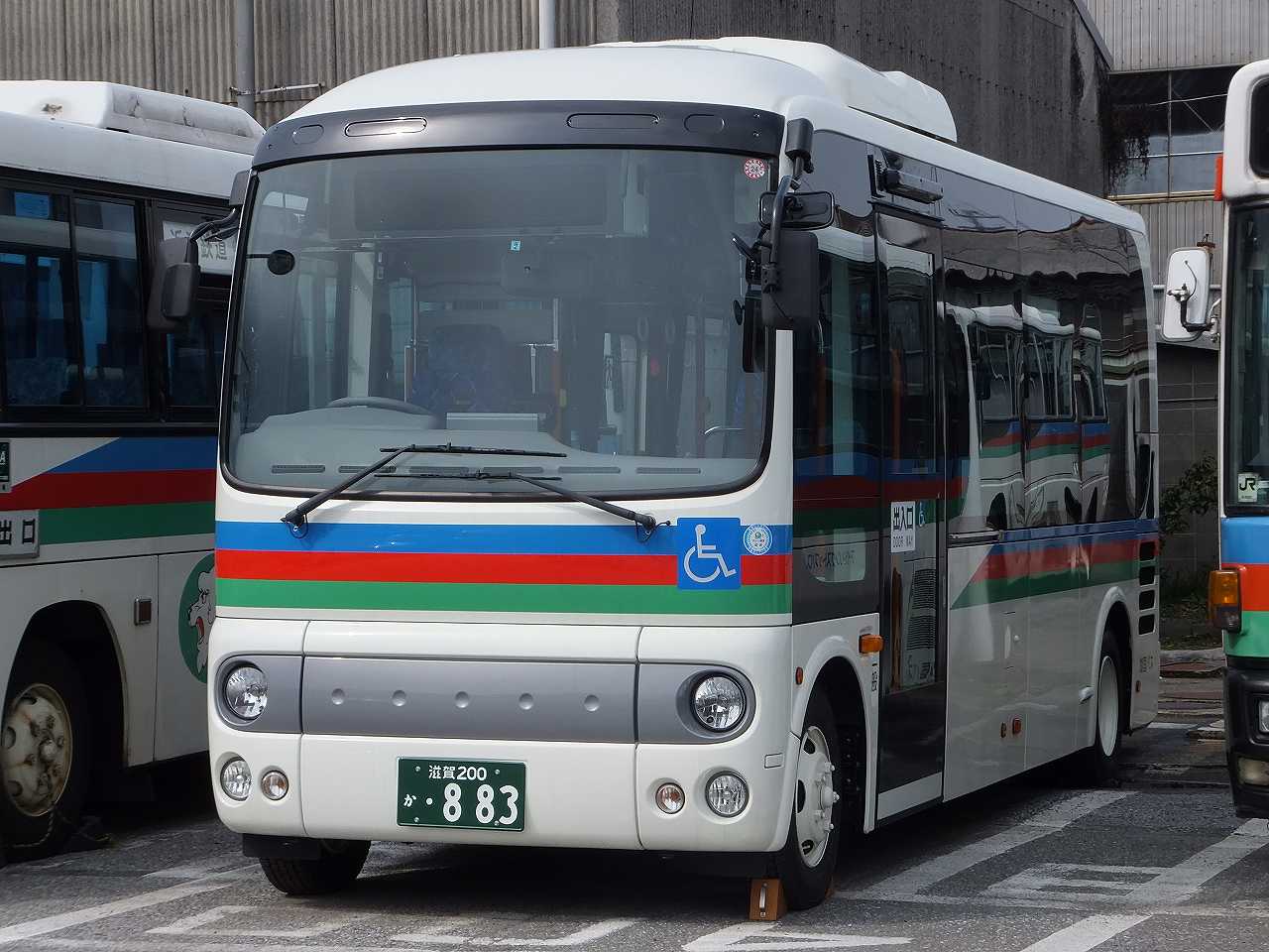 日野・2代目ポンチョ(湖国バス・滋賀200か883) : 近江発､まりーんの道