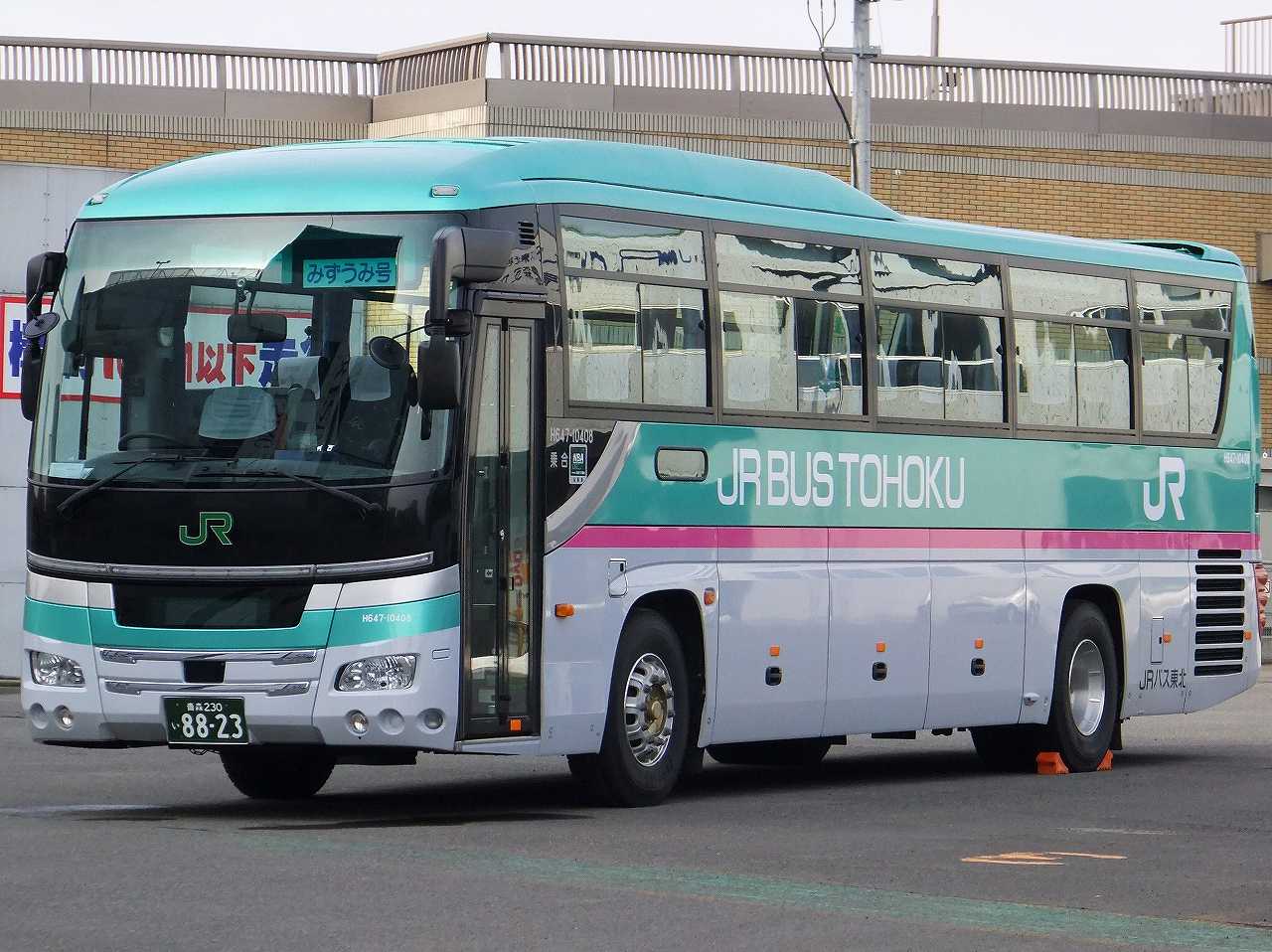 日野・セレガRU1E系(ジェイアールバス東北H647-10407・青森230い8823