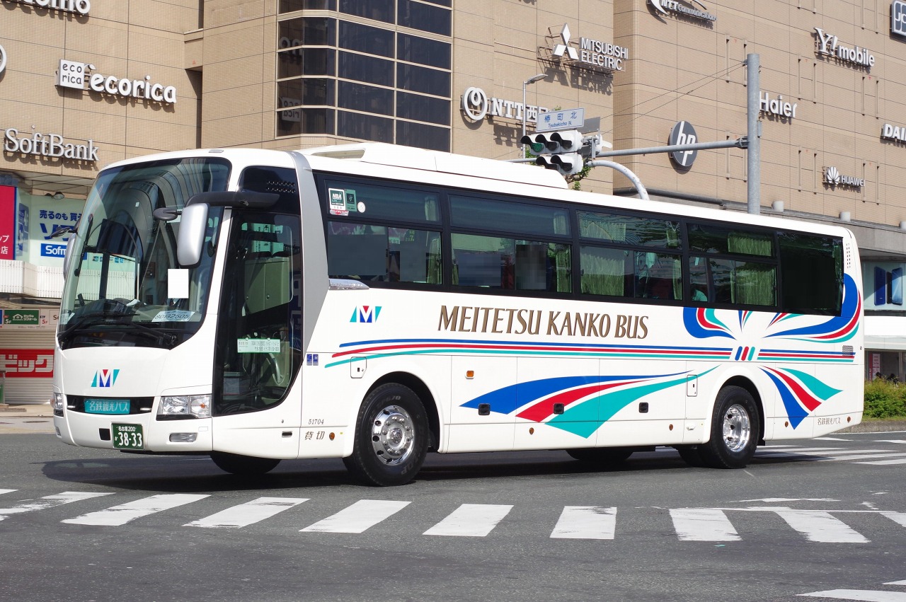 三菱ふそう・エアロエース(名鉄観光バス51704・名古屋200か3833