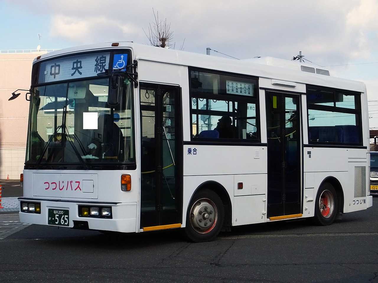 日産ディーゼル Rn系 富士重工18型e つつじ 福井0か565 近江発 まりーんの道が続く限り