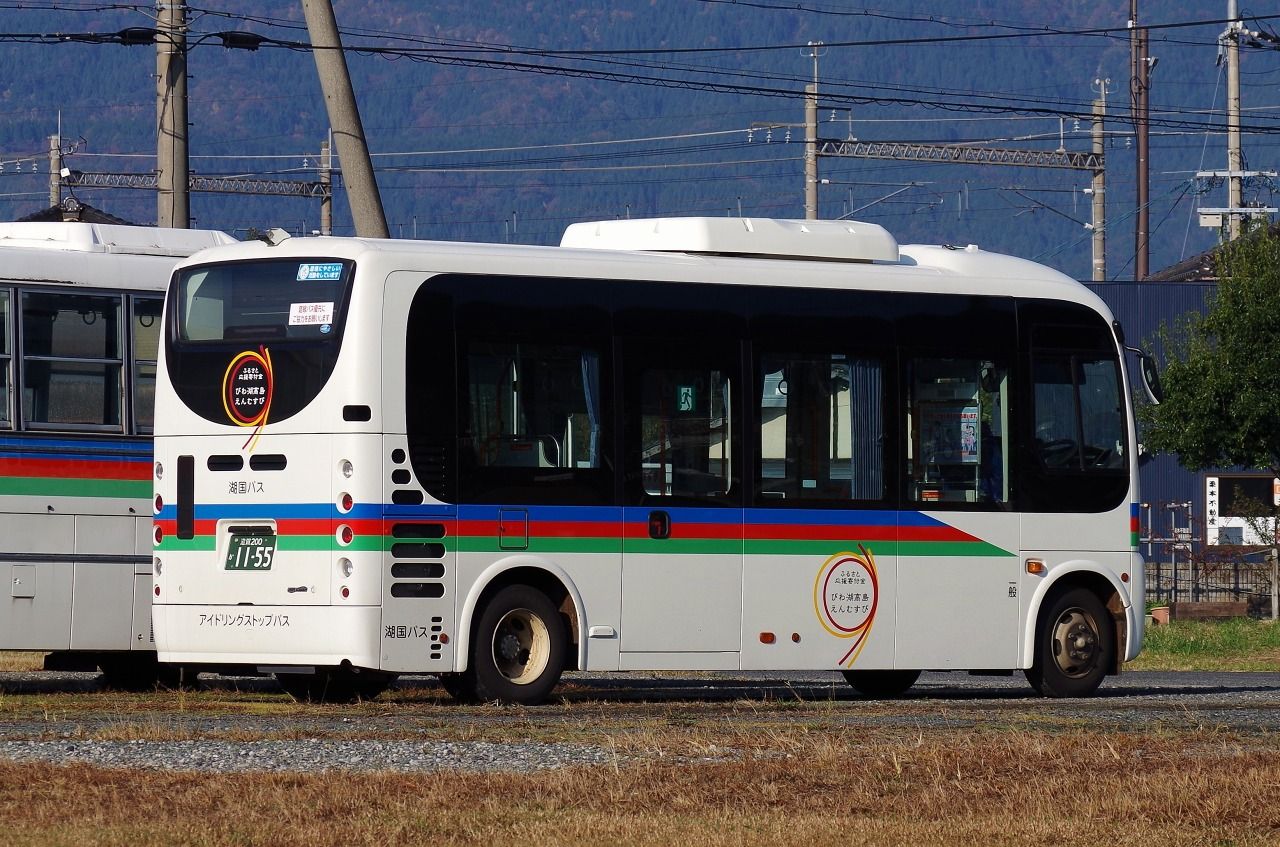 日野・2代目ポンチョ(湖国バス・滋賀200か1154/滋賀200か1155) : 近江